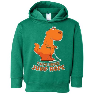 T-Rex Hates Jump Rope Toddler Hoodie
