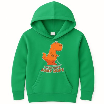 T-Rex Hates Jump Rope Kids Hoodie