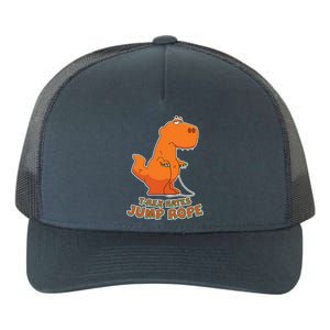 T-Rex Hates Jump Rope Yupoong Adult 5-Panel Trucker Hat