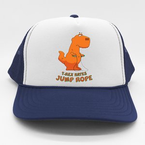 T-Rex Hates Jump Rope Trucker Hat