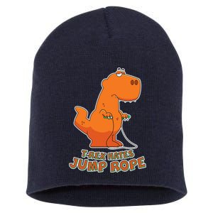 T-Rex Hates Jump Rope Short Acrylic Beanie