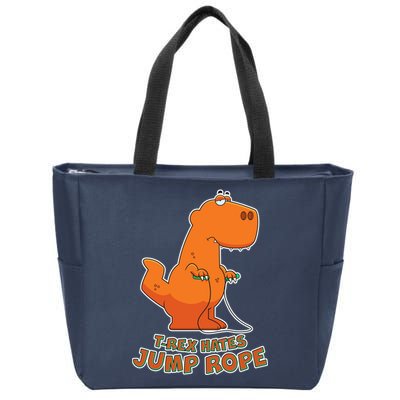 T-Rex Hates Jump Rope Zip Tote Bag