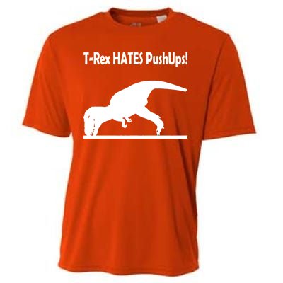 T-Rex Hates Push-Ups Cooling Performance Crew T-Shirt