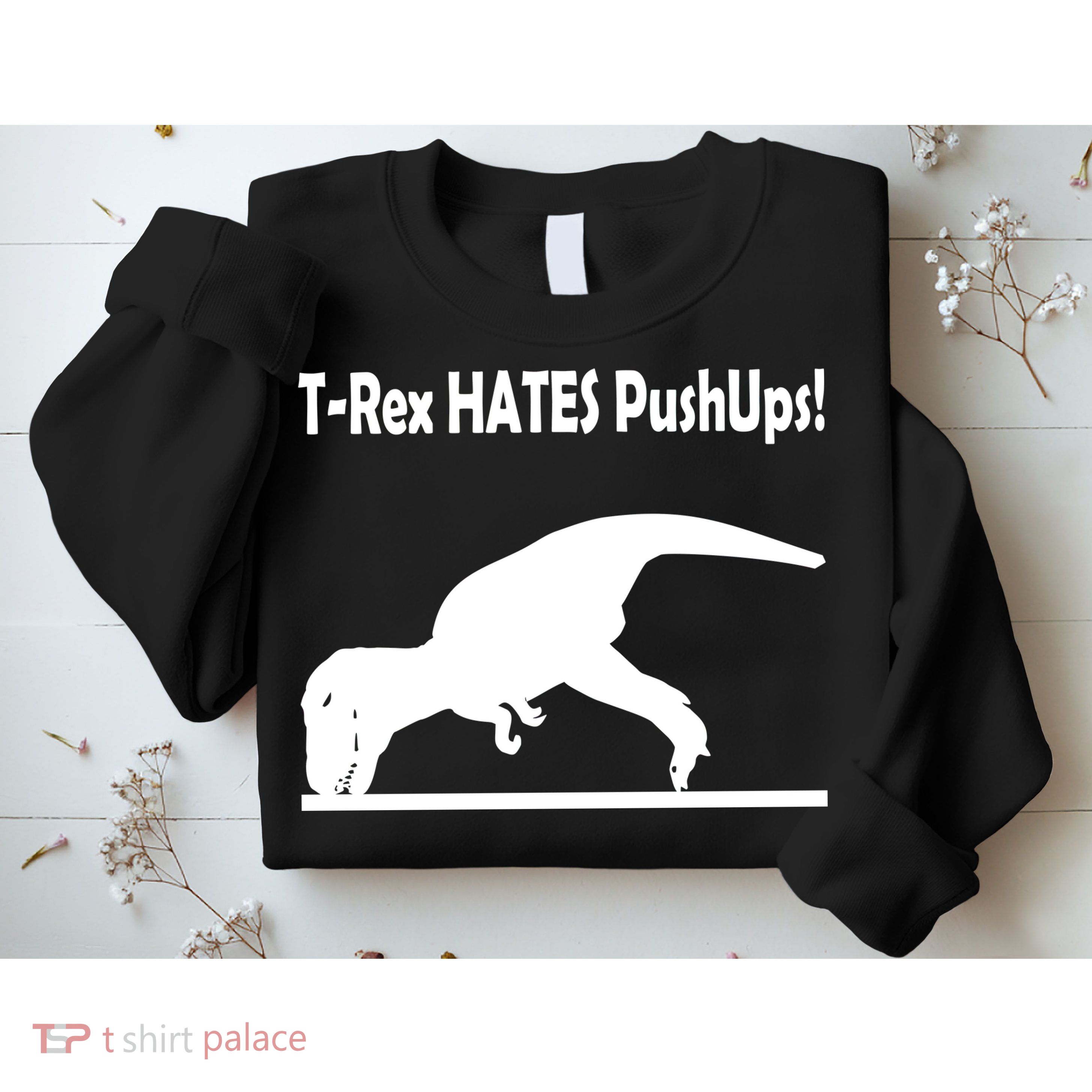 T-Rex Hates Push-Ups Sweatshirt