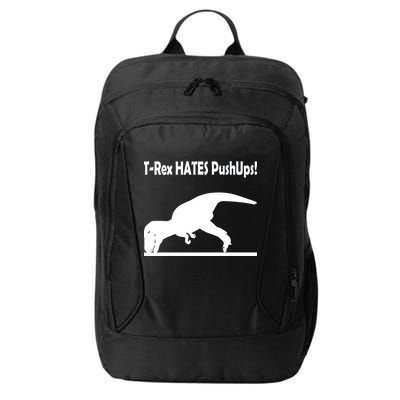 T-Rex Hates Push-Ups City Backpack
