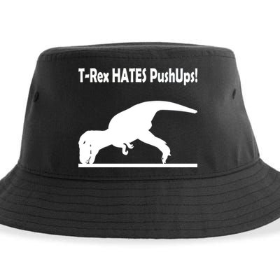 T-Rex Hates Push-Ups Sustainable Bucket Hat