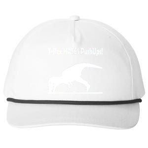 T-Rex Hates Push-Ups Snapback Five-Panel Rope Hat