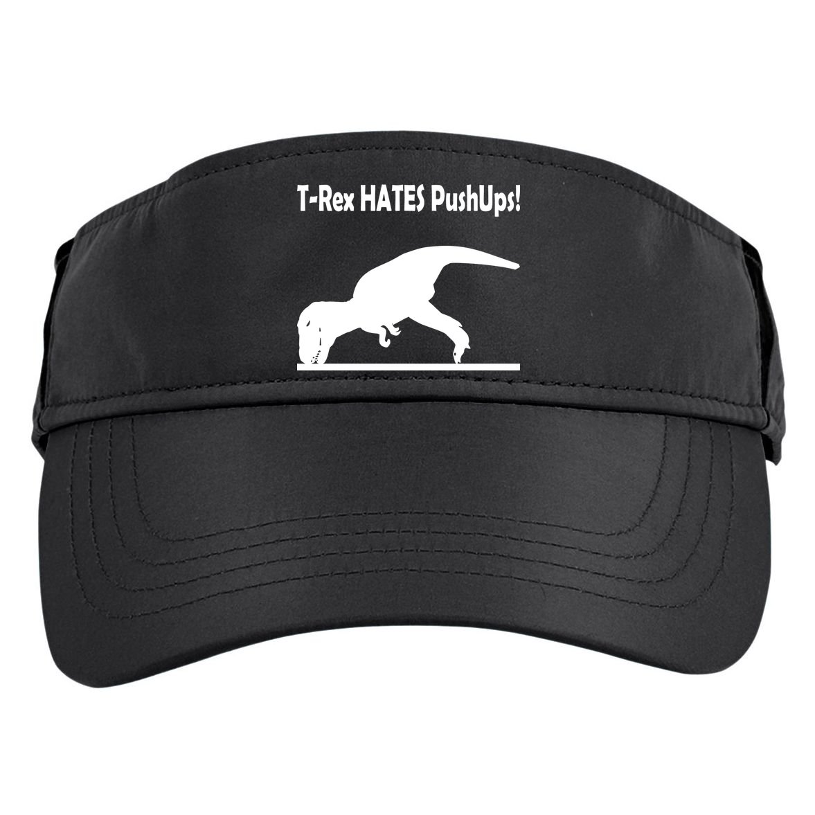 T-Rex Hates Push-Ups Adult Drive Performance Visor