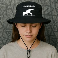 T-Rex Hates Push-Ups Bucket Hat