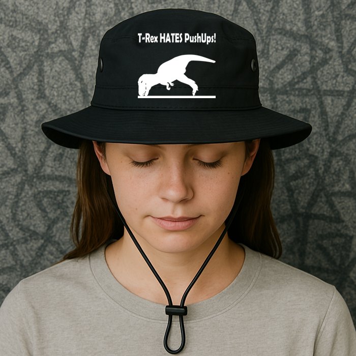 T-Rex Hates Push-Ups Bucket Hat