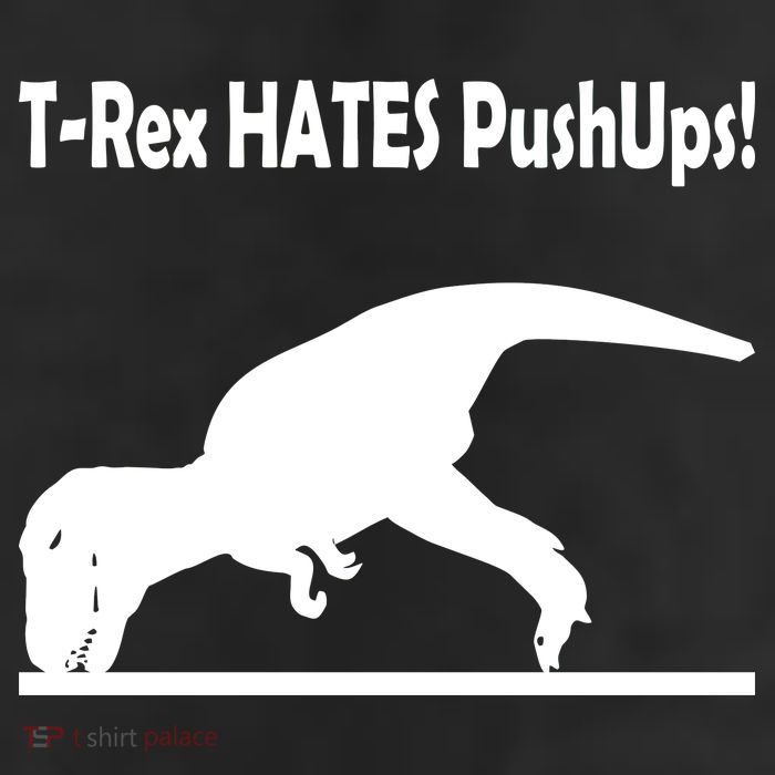 T-Rex Hates Push-Ups 11oz C Handle Ceramic Mug