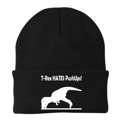 T-Rex Hates Push-Ups Beanie