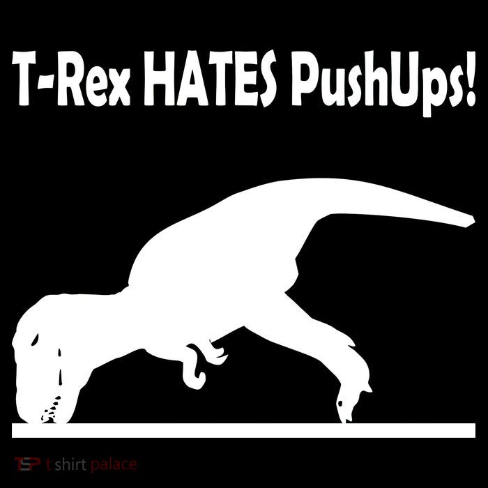 T-Rex Hates Push-Ups 16 in Basic Backpack