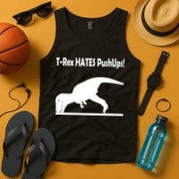 T-Rex Hates Push-Ups Tank Top