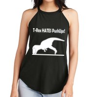 T-Rex Hates Push-Ups Women's Perfect Tri Rocker Tank