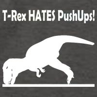 T-Rex Hates Push-Ups Vector Backpack