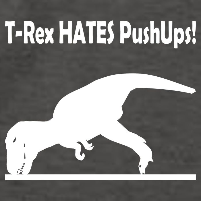 T-Rex Hates Push-Ups Vector Backpack