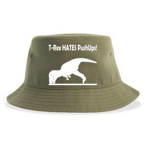 T-Rex Hates Push-Ups Sustainable Bucket Hat