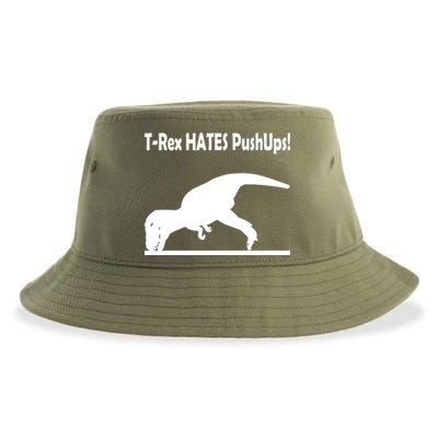 T-Rex Hates Push-Ups Sustainable Bucket Hat