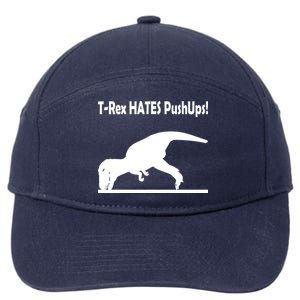 T-Rex Hates Push-Ups 7-Panel Snapback Hat