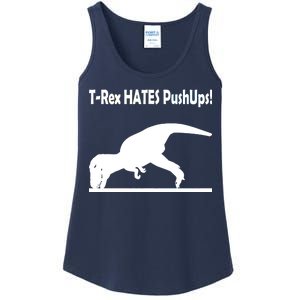 T-Rex Hates Push-Ups Ladies Essential Tank