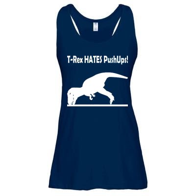 T-Rex Hates Push-Ups Ladies Essential Flowy Tank