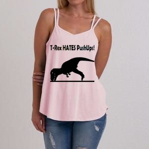 T-Rex Hates Push-Ups Women's Strappy Tank