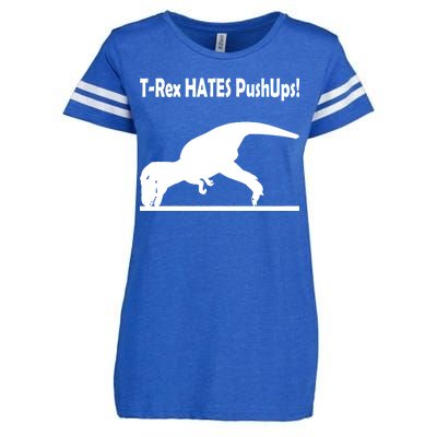 T-Rex Hates Push-Ups Enza Ladies Jersey Football T-Shirt