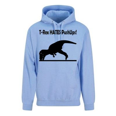 T-Rex Hates Push-Ups Unisex Surf Hoodie