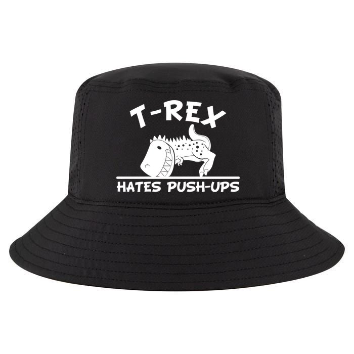 T-Rex Hates Push-Ups Funny Fitness Gym Design Cool Comfort Performance Bucket Hat