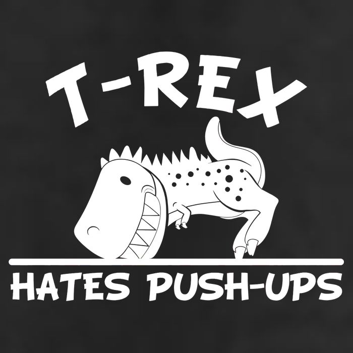T-Rex Hates Push-Ups Funny Fitness Gym Design 7 Panel Mesh Trucker Snapback Hat