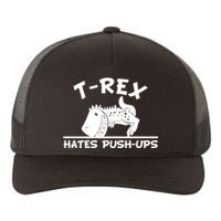 T-Rex Hates Push-Ups Funny Fitness Gym Design Yupoong Adult 5-Panel Trucker Hat