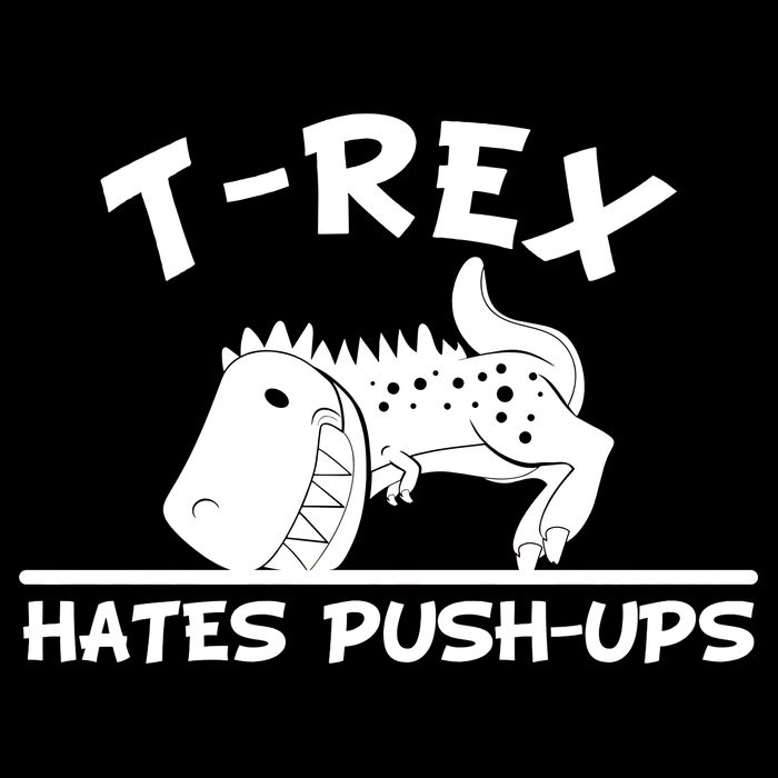 T-Rex Hates Push-Ups Funny Fitness Gym Design Bucket Hat