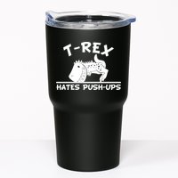 T-Rex Hates Push-Ups Funny Fitness Gym Design Tumbler