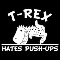 T-Rex Hates Push-Ups Funny Fitness Gym Design Toddler T-Shirt