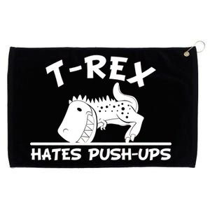 T-Rex Hates Push-Ups Funny Fitness Gym Design Grommeted Golf Towel