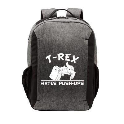 T-Rex Hates Push-Ups Funny Fitness Gym Design Vector Backpack