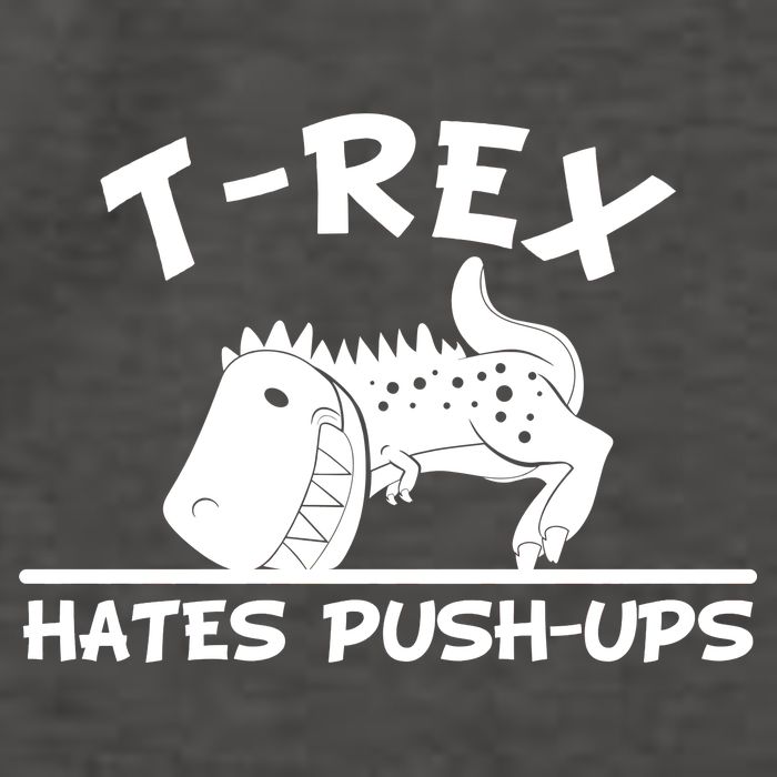 T-Rex Hates Push-Ups Funny Fitness Gym Design Vector Backpack