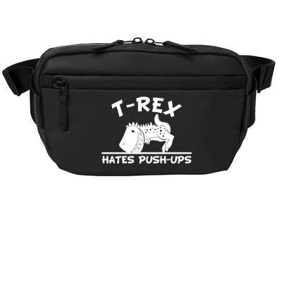 T-Rex Hates Push-Ups Funny Fitness Gym Design Crossbody Pack