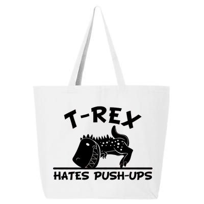 T-Rex Hates Push-Ups Funny Fitness Gym Design 25L Jumbo Tote