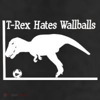 T-Rex Hates Wallballs 11oz C Handle Ceramic Mug