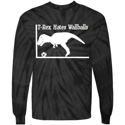 T-Rex Hates Wallballs Tie-Dye Long Sleeve Shirt