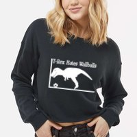 T-Rex Hates Wallballs Cropped Pullover Crew