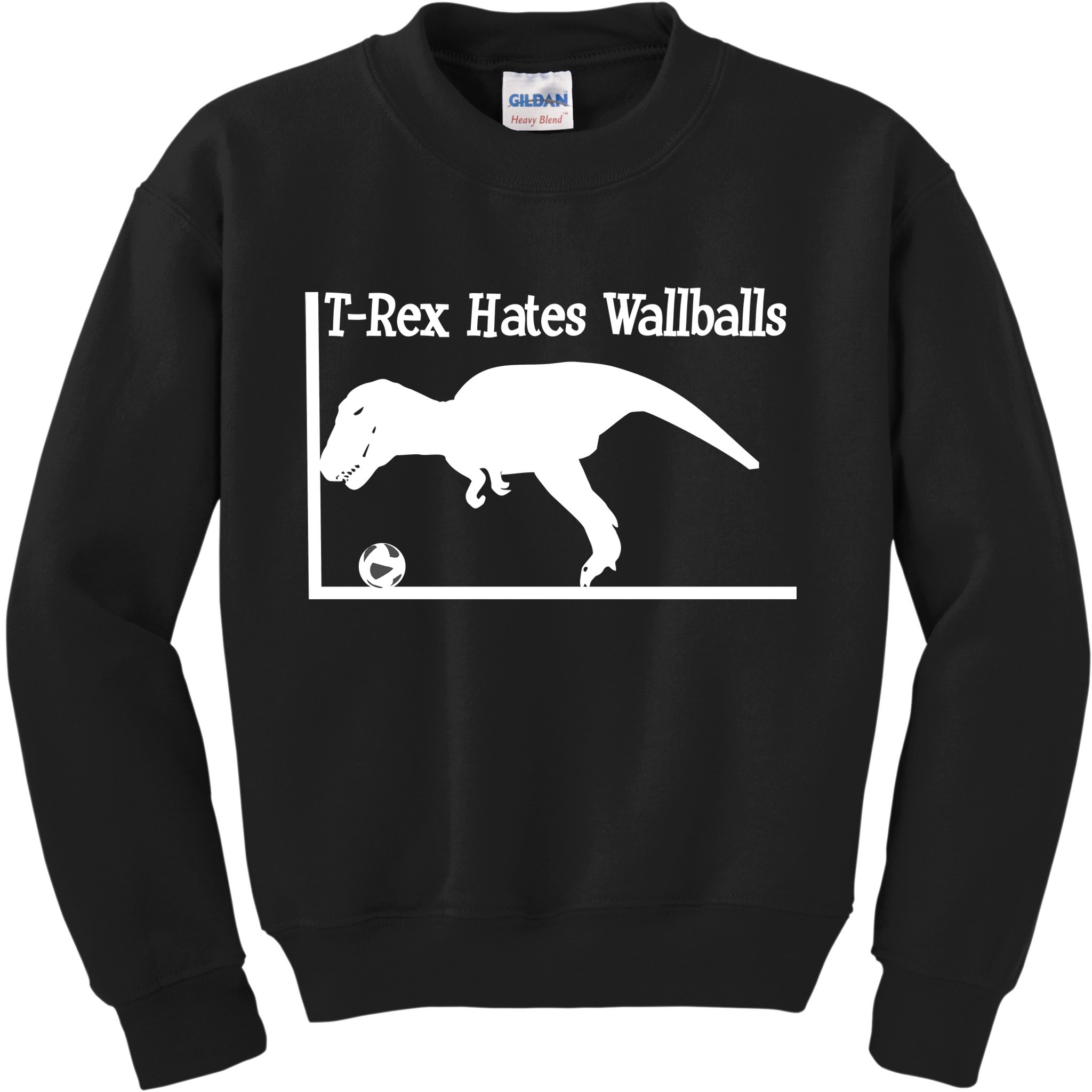 T-Rex Hates Wallballs Kids Sweatshirt