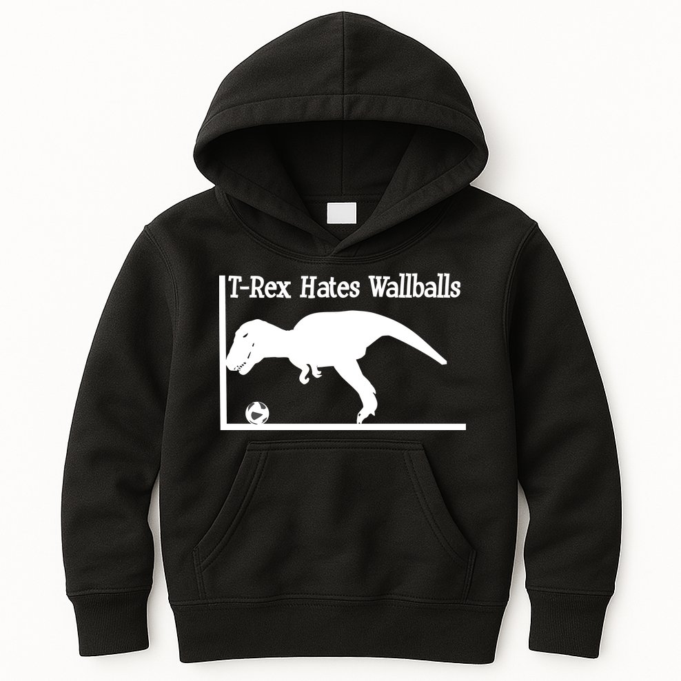 T-Rex Hates Wallballs Kids Hoodie