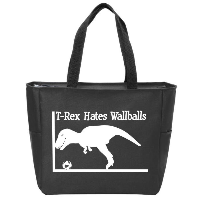 T-Rex Hates Wallballs Zip Tote Bag