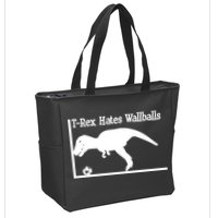T-Rex Hates Wallballs Zip Tote Bag