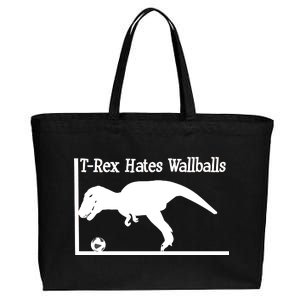 T-Rex Hates Wallballs Cotton Canvas Jumbo Tote