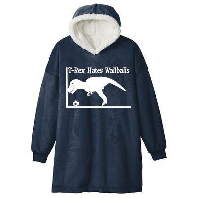 T-Rex Hates Wallballs Hooded Wearable Blanket