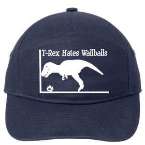 T-Rex Hates Wallballs 7-Panel Snapback Hat